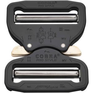 Hebilla COBRA® Austrialpin Pro Style 50 mm ajustable   Negro