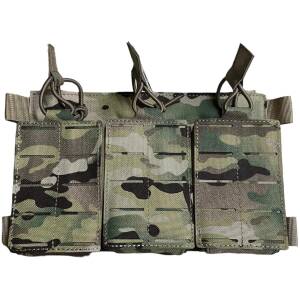 Portacargador de Fusil Triple   Negro